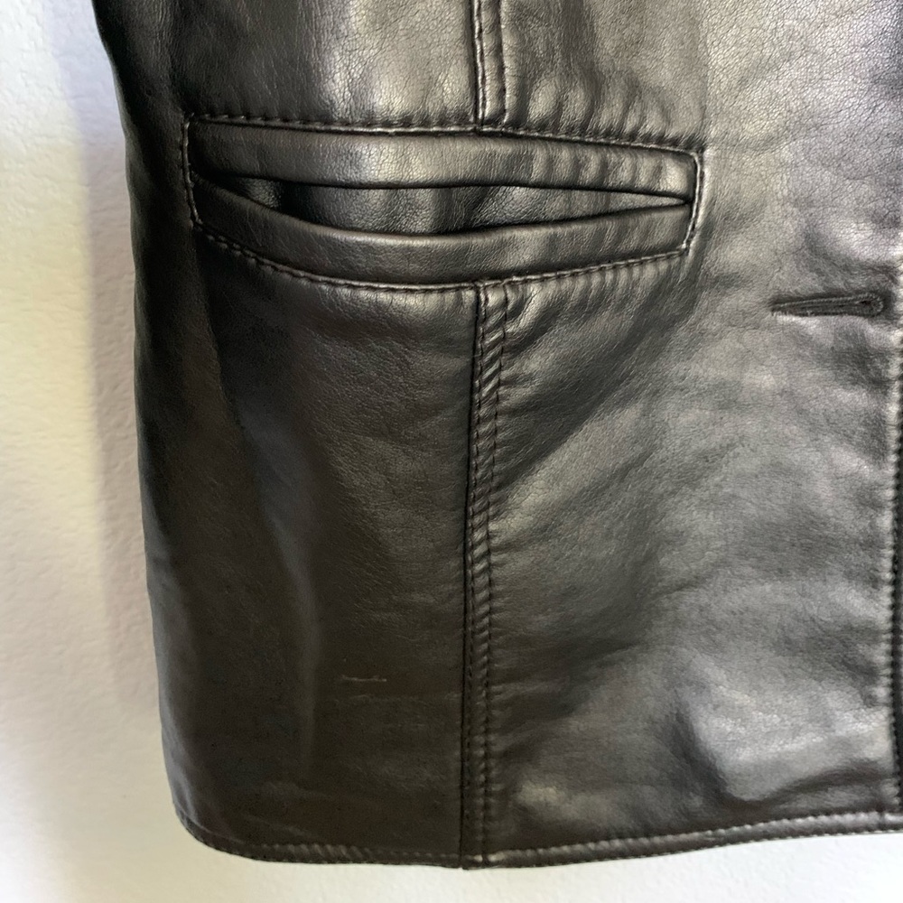 Reportage R.G.A. Italy Black Leather Jacket - Picture 4 of 8